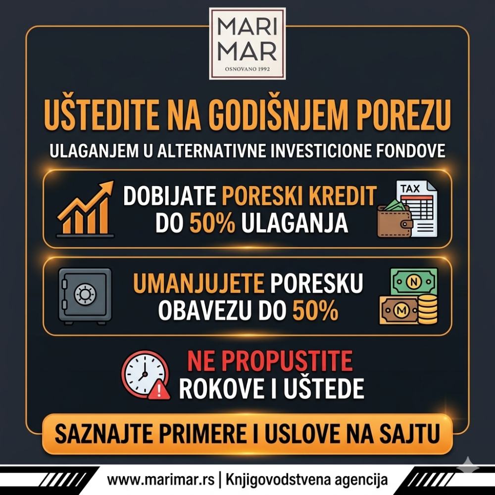 Uštedite na godišnjem porezu na dohodak gradjana ulagajući